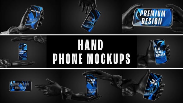 Videohive Hand Phone Mockup Pack – Realistic Smartphone Presentation Kit