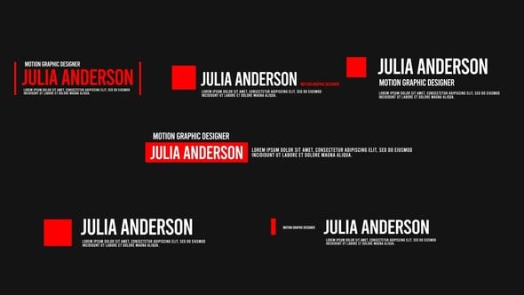 Videohive Lower Thirds 57961148