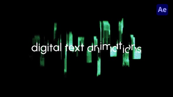 Videohive Glitch Text Animations 60235558