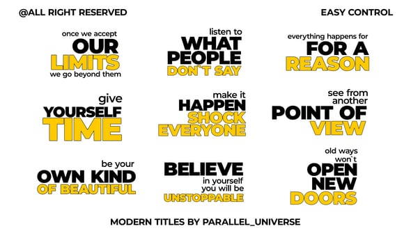 Videohive Modern Titles | AE 58692712