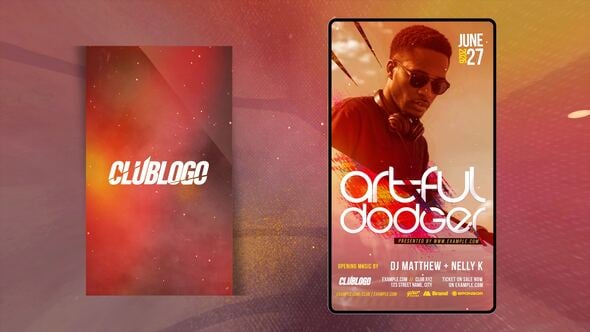 Videohive Vertical Animated Nightclub Flyer Template