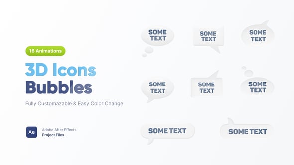 Videohive 3D Bubble Icons