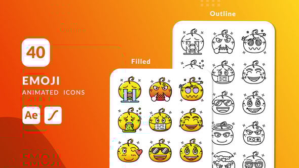 Videohive Emoji Animated Icons | After Effects