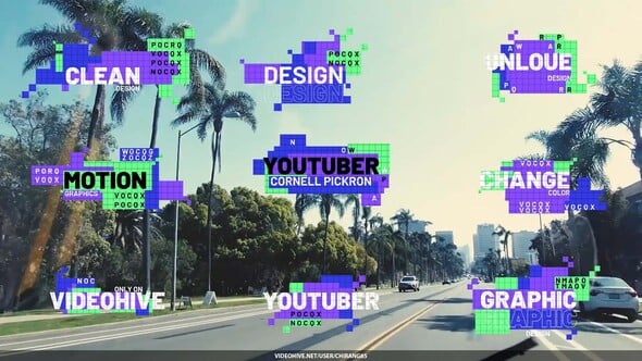 Videohive Pixel Title Lower Thirds