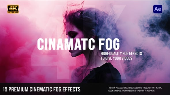 Videohive Cinematic Fog Overlays Pack – Realistic Mist & Atmospheric Film FX