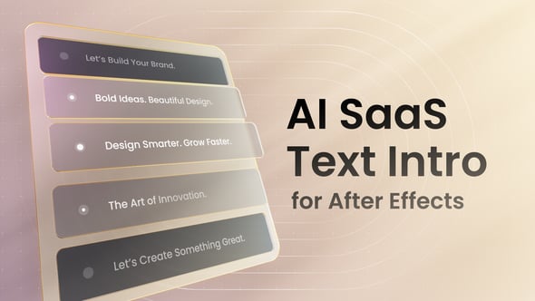 Videohive AI Saas Text Intro