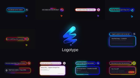 Videohive AI Dark Search Bar