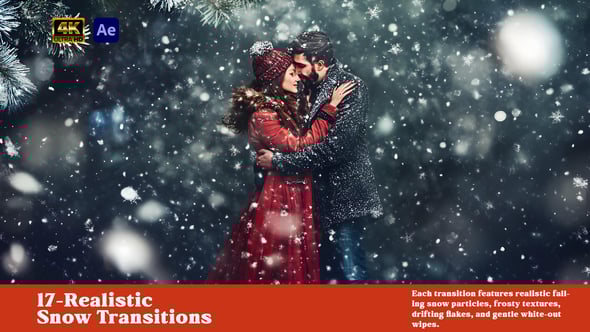 Videohive 17 Realistic Snow Transition