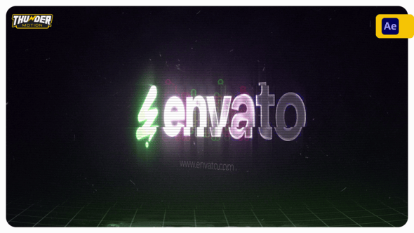 Videohive Cybernetic Glow Logo Reveal