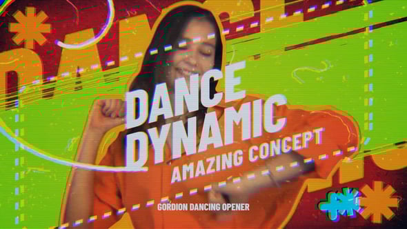 Videohive Vibrant Glitch Dance Opener | Dynamic Music Promo