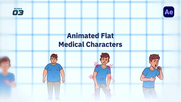 Videohive 2D Medical Character Explainer – Health Symptoms Animation Pack