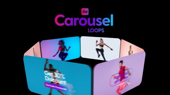 Videohive Carousel Loops Horizontal