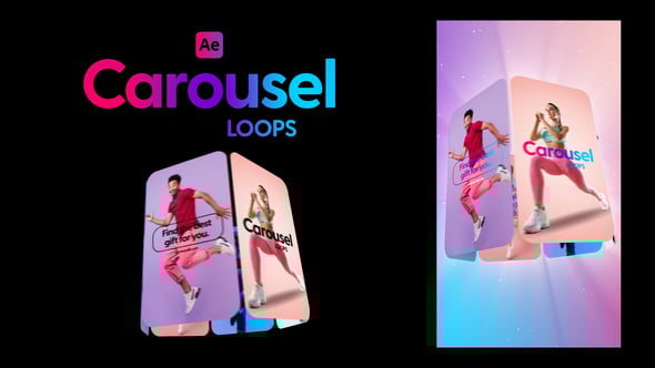 Videohive Carousel Loops Vertical