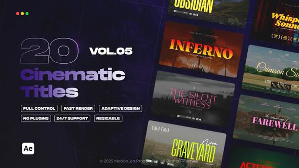 Videohive Cinematic Titles vol.05 | After Effects
