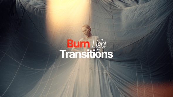 Videohive Burn Light Transitions
