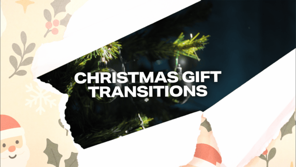 Videohive Christmas Gift Transitions