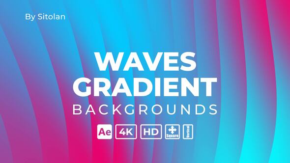 Videohive Waves Gradient Backgrounds