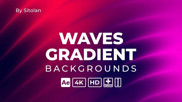 Videohive Waves Gradient Backgrounds 61118138