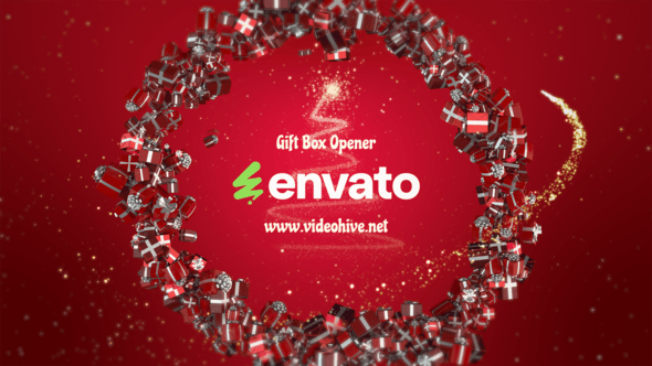 Videohive Gift Box Logo Reveal 55945947