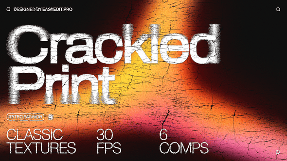 Videohive Crackled Print Typography