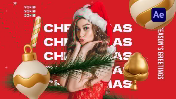 Videohive Cute 3D Christmas Intro