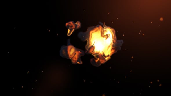 Videohive Fire Ball Logo Reveal 60692167