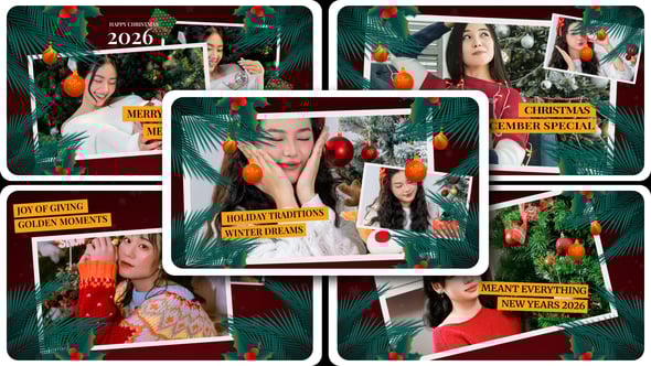 Videohive Christmas Memories Slideshow After Effect