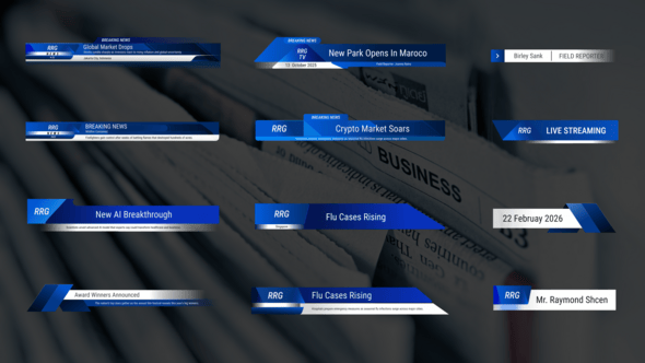 Videohive Modern News Lower Thirds