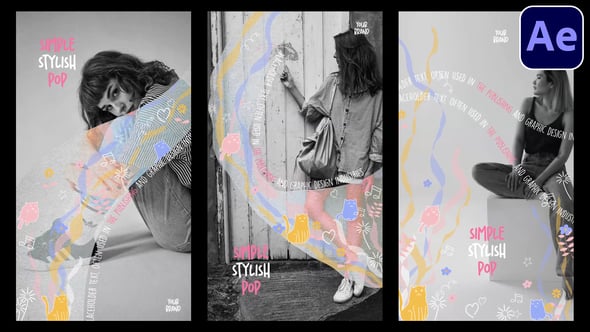 Videohive Drawing Social Media Stories