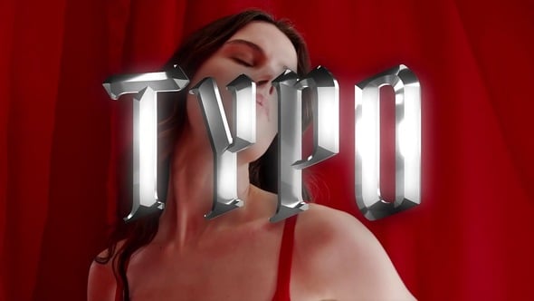 Videohive Chrome Typography 60702811