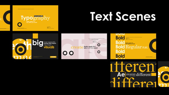 Videohive Modern Typograhy Text Animations