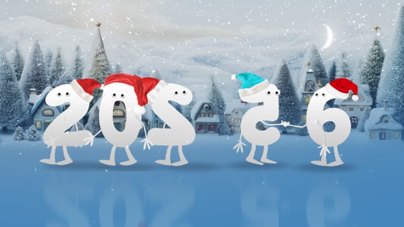 Videohive Happy New Year Cartoon 2026 | AE