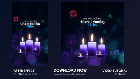 Videohive Advent Sunday Titles