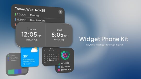 Videohive Widget UI Phone