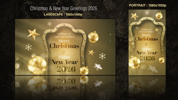 Videohive Christmas & New Year Greetings 2026