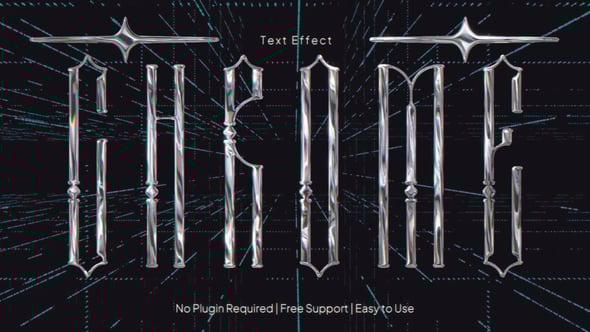 Videohive Chrome Text Effect 60798296