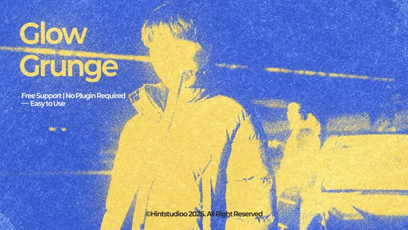 Videohive Glow Grunge Overlay