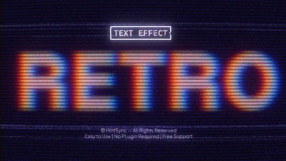 Videohive Retro Text Effects