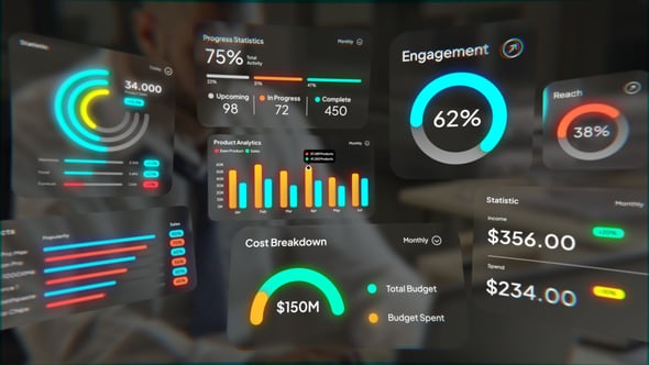 Videohive Analytic Glass Infographic