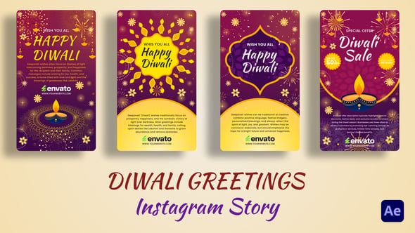 Videohive Diwali Greething Vertical