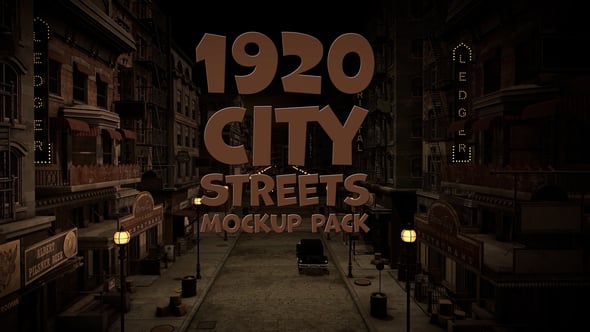 Videohive 1920 City Streets Mockup Pack