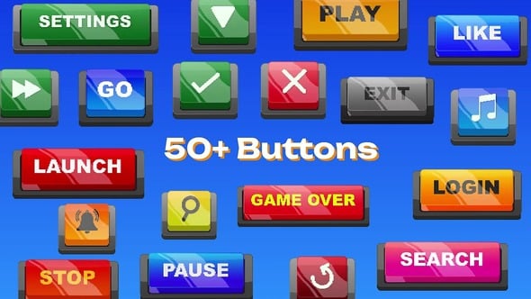 Videohive Pixel Buttons
