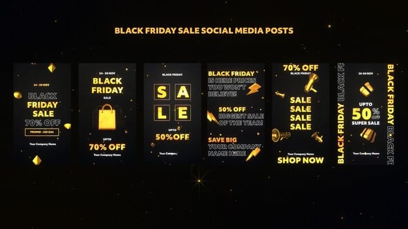 Videohive Black Friday Sale Social Media Posts