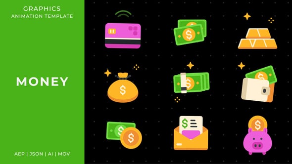 Videohive Money graphic animation template | After Effects