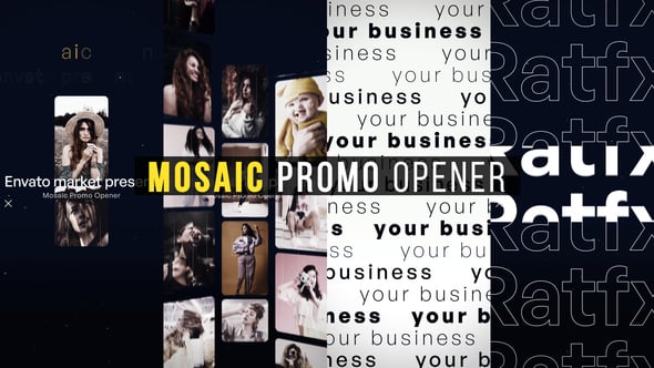Videohive Mosaic Promo Opener