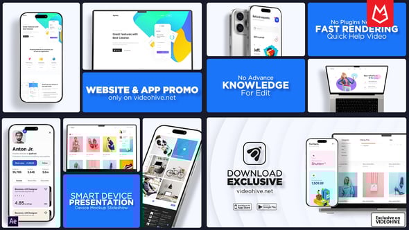 Videohive Multiscreen Website Presentation Mockup