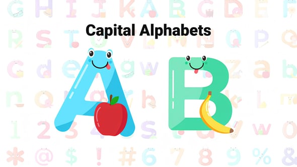 Videohive Cute Alphabets and Numbers