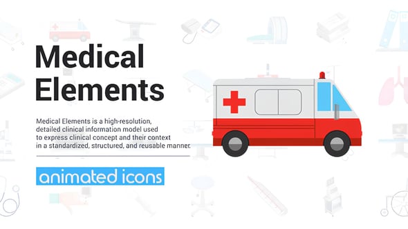 Videohive Medical Elements Icons 57997164