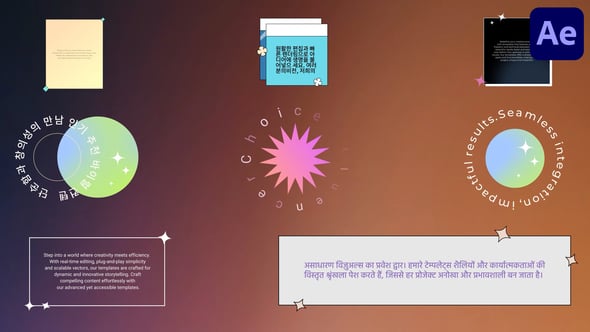 Videohive Colorful Stylish Frame Titles for After Effects