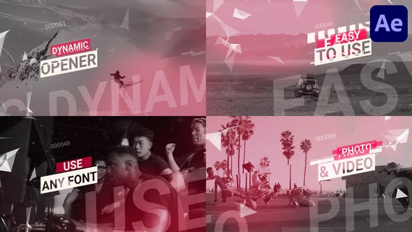 Videohive Glitchy Dynamic Opener for After Effects